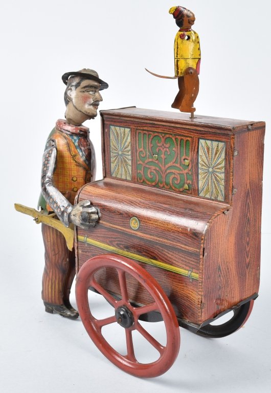 DITSLER Tin Windup ORGAN GRINDER & MONKEY (1 of 5)