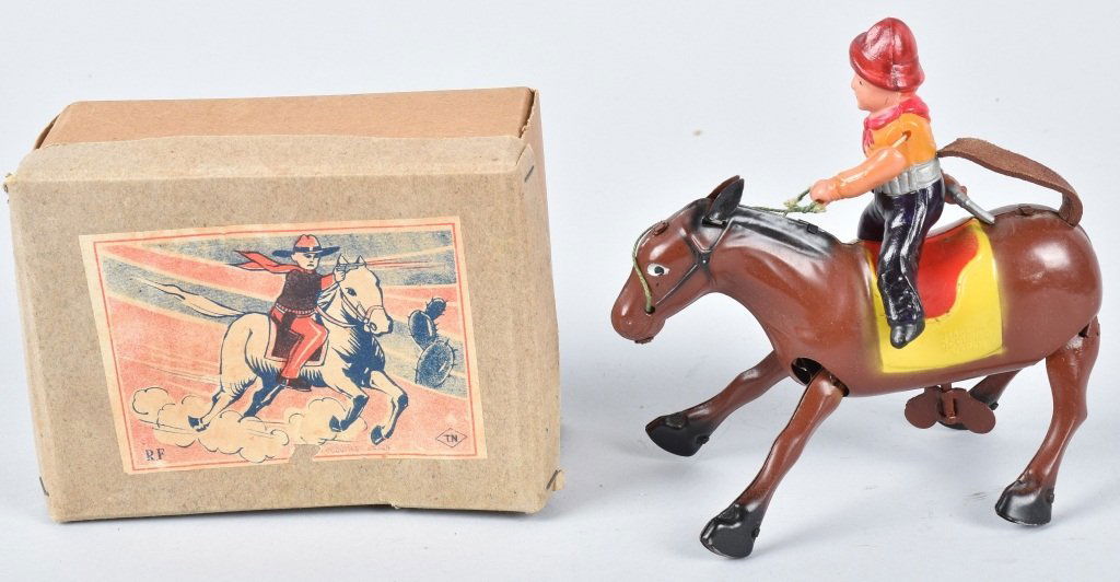 JAPAN Windup COWBOY ON HORSE w/ BOX (1 of 5)