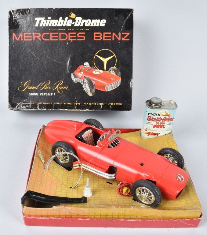 THIMBLE-DROME MERCEDES BENZ GAS RACER w/BOX (1 of 8)