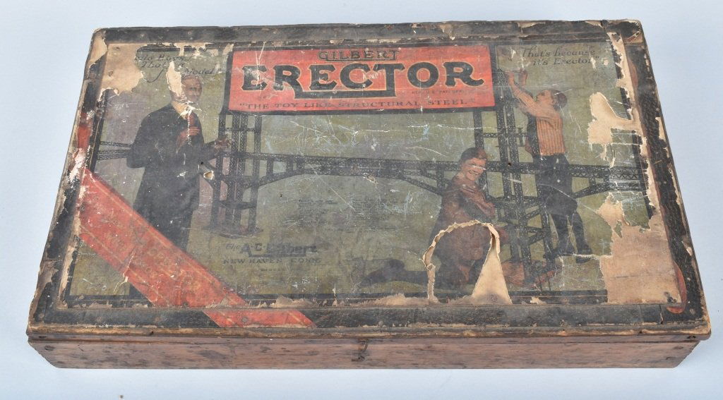 ERECTOR #4 BRIDGE BUILDING SET w/ BOX (1 of 7)