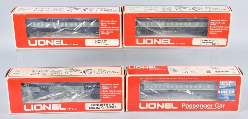 LIONEL BALTIMORE & OHIO PASSENGER CARS 9523 - 9525 (1 of 4)