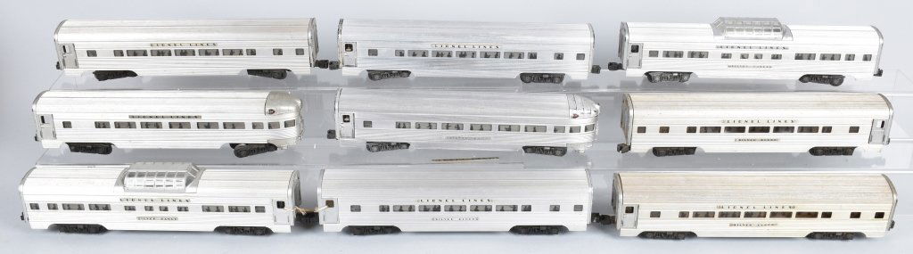 LIONEL 9 AL. PASS. CARS SILVER BLUFF CLOUD DAWN (1 of 5)
