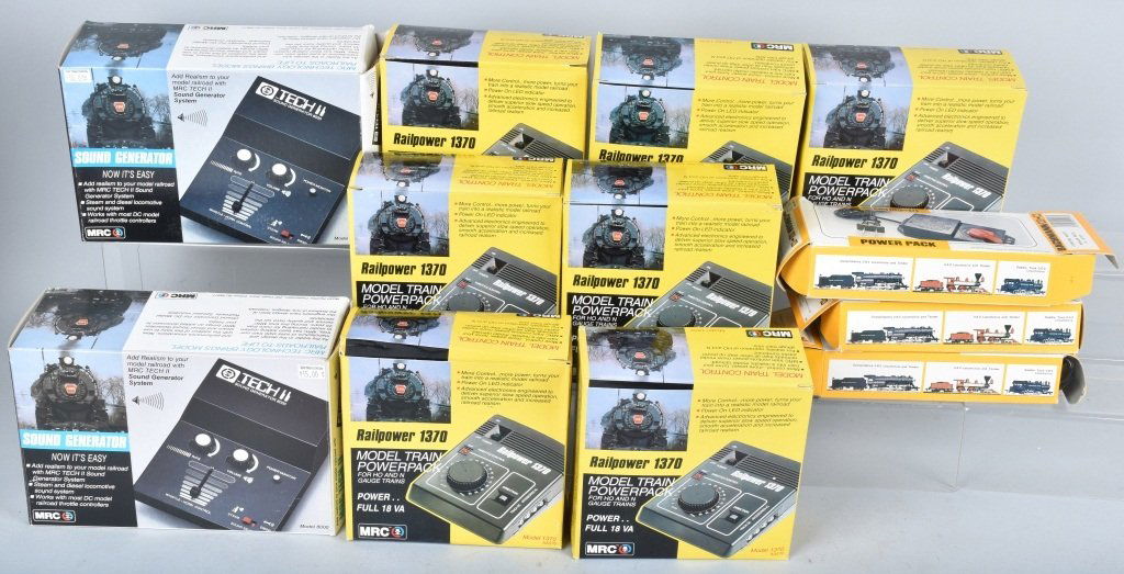 LARGE LOT OF HO TRANSFORMERS, BOXED (1 of 3)