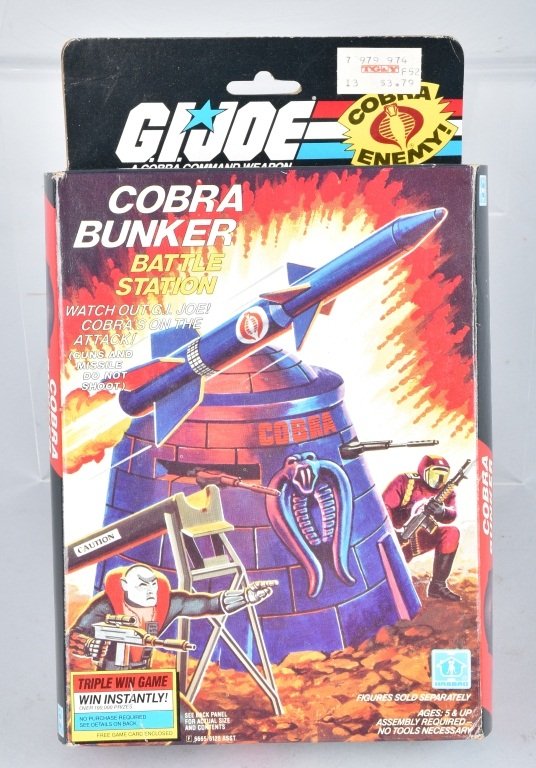 1985 HASBRO GI JOE COBRA BUNKER w/BOX (1 of 4)