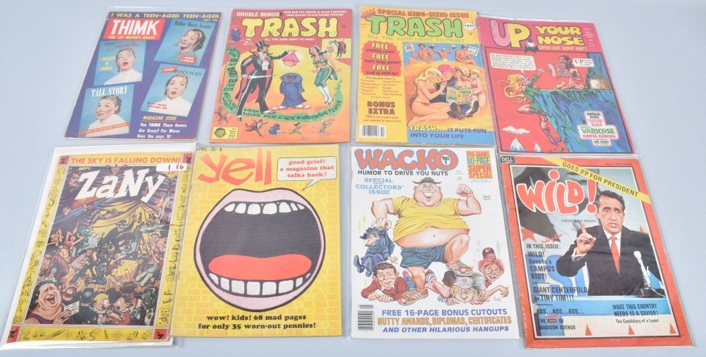90 VINTAGE "MAD TYPE" MAGAZINES (1 of 4)