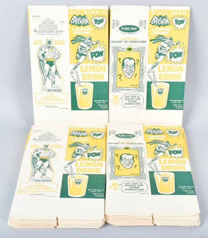 25- VINTAGE BATMAN LEMON DRINK CARTONS (1 of 3)