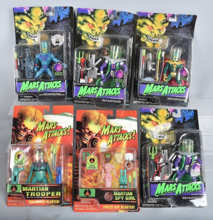 20- TRENDMASTER MARS ATTACKS ACTION FIGURES MOC (1 of 3)