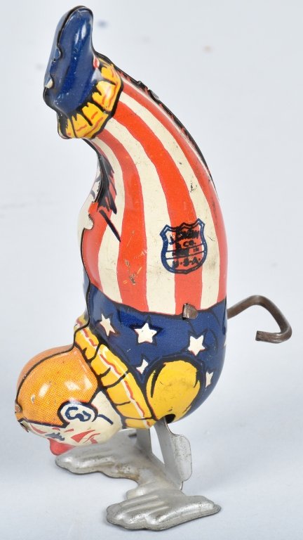CHEIN Tin Windup HANDSTAND CLOWN (1 of 4)