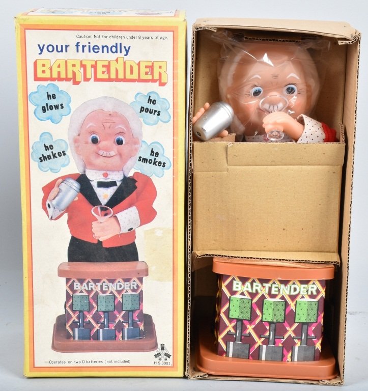 FRIENDLY BARTENDER Battery Op w/BOX (1 of 5)
