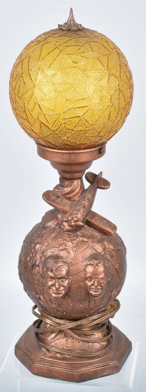 1935 WILL ROGERS & WILEY POST AIRPLANE LAMP (1 of 7)