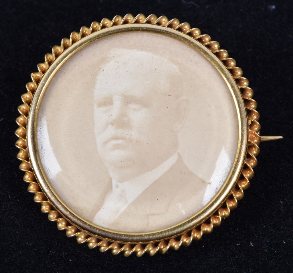 ANTIQUE 18K GOLD VICTORIAN LOVE TOKEN BROOCH (1 of 3)