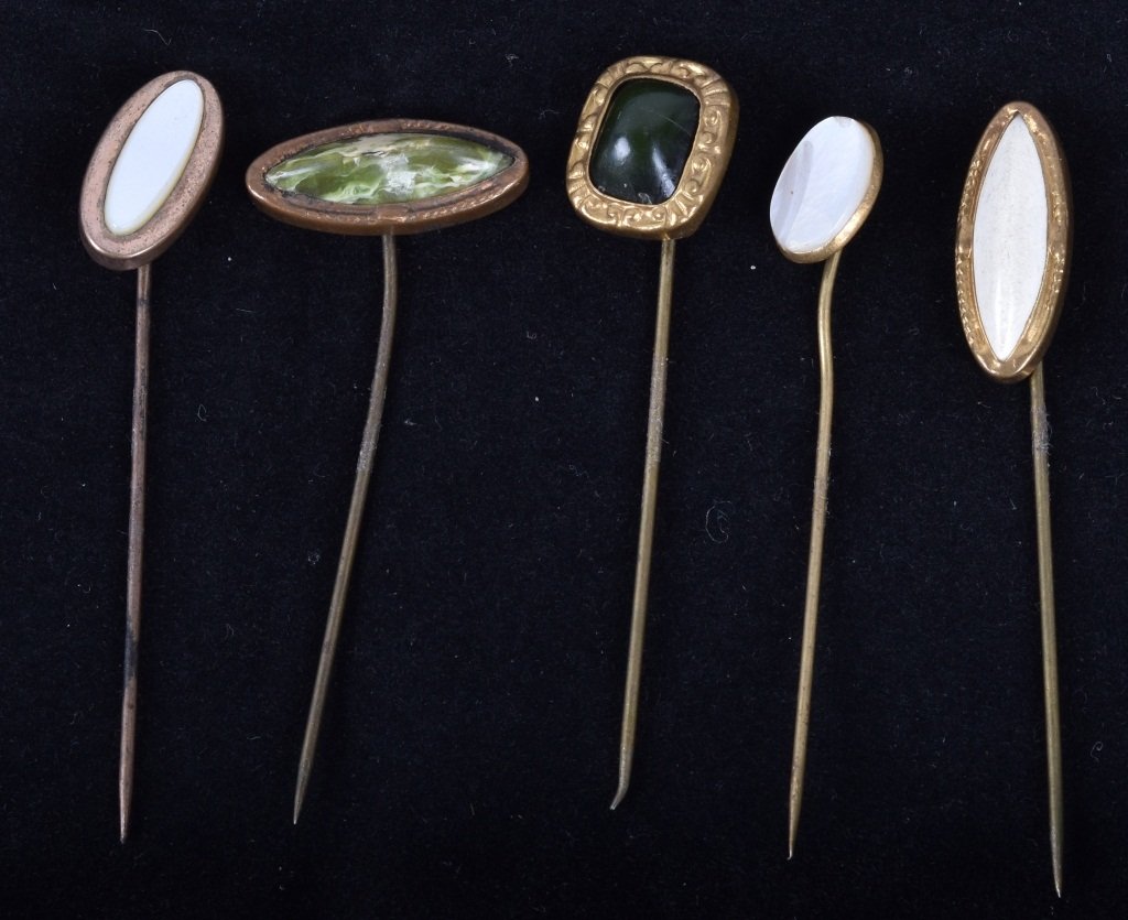 5- VICTORIAN STICK PINS Circa 1900 (1 of 3)