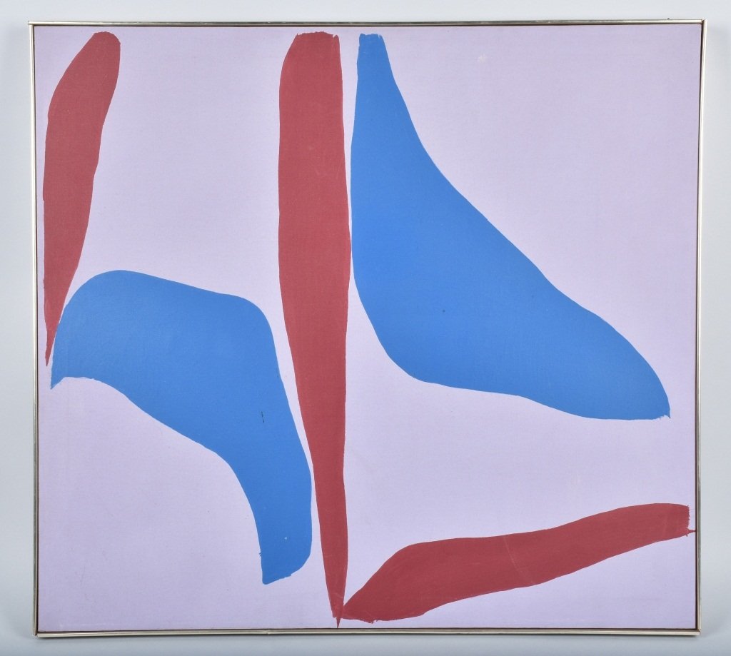 Original 1967 RAY PARKER MODERN ABSTRACT PAINTING (1 of 3)
