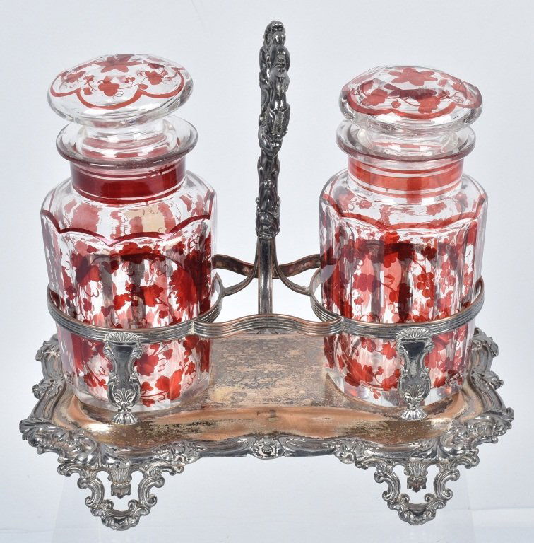 VICTORIAN SILVER PICKLE CASTOR SET (1 of 4)