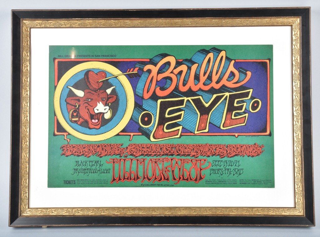 1968 R. Griffin FILLMORE BULLS EYE CONCERT POSTER (1 of 4)