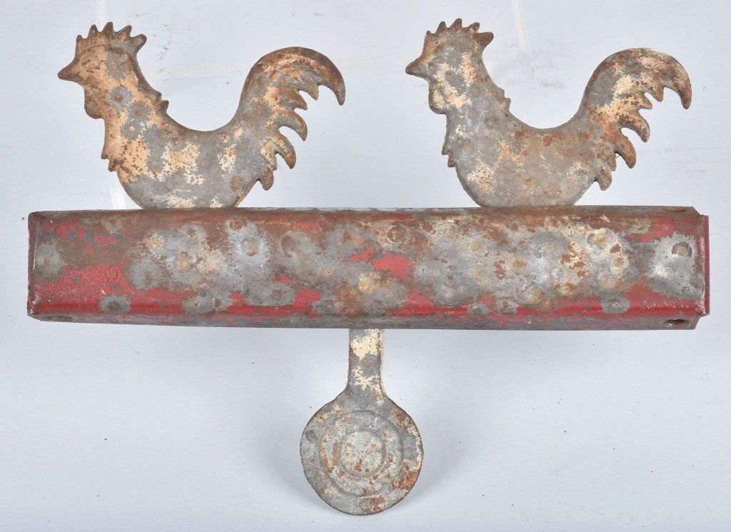 1900s 2 CAST IRON CHICK SHOOTING GALLERY TARGET (1 of 2)