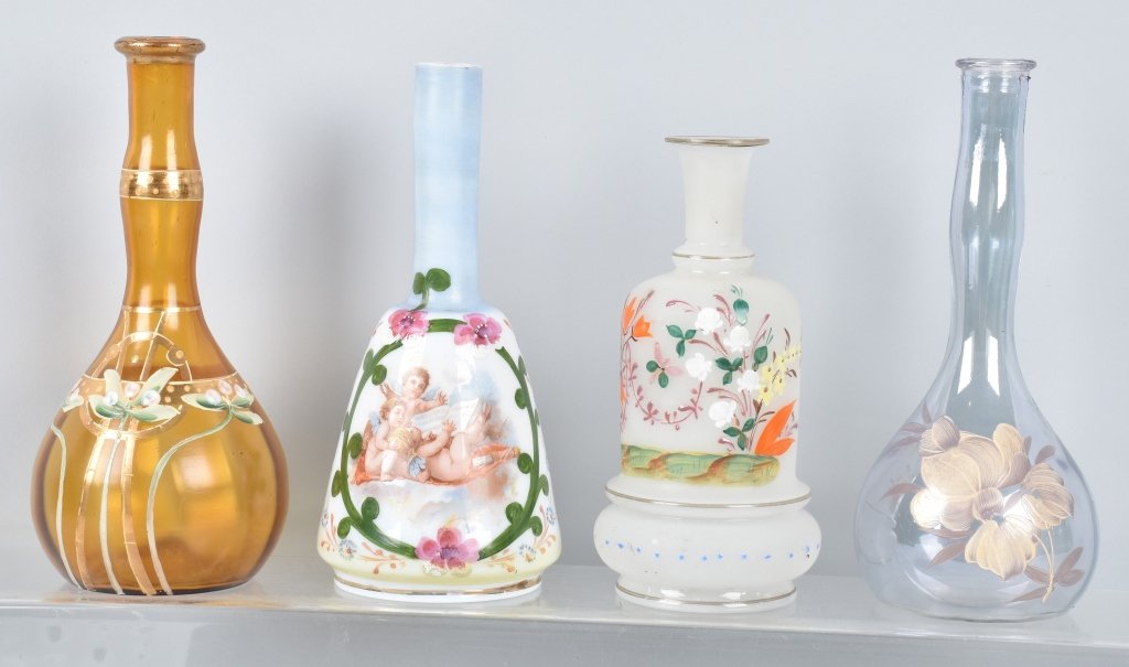 LOT OF 4 BARBER BOTTLES, VINTAGE (1 of 9)