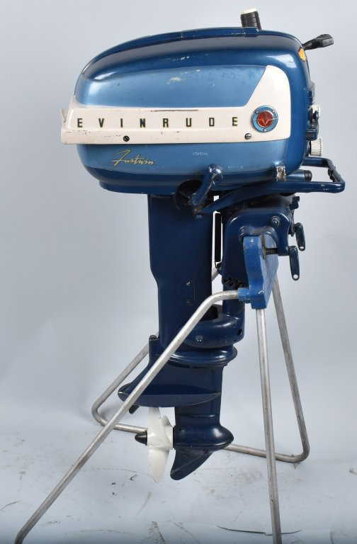 1950s EVINRUDE FASTWIN 18 OUTBOARD BOAT MOTOR NOS
