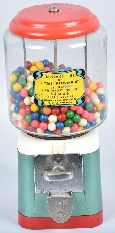 VINATGE 5c ACORN GUMBALL VENDING MACHINE (1 of 5)