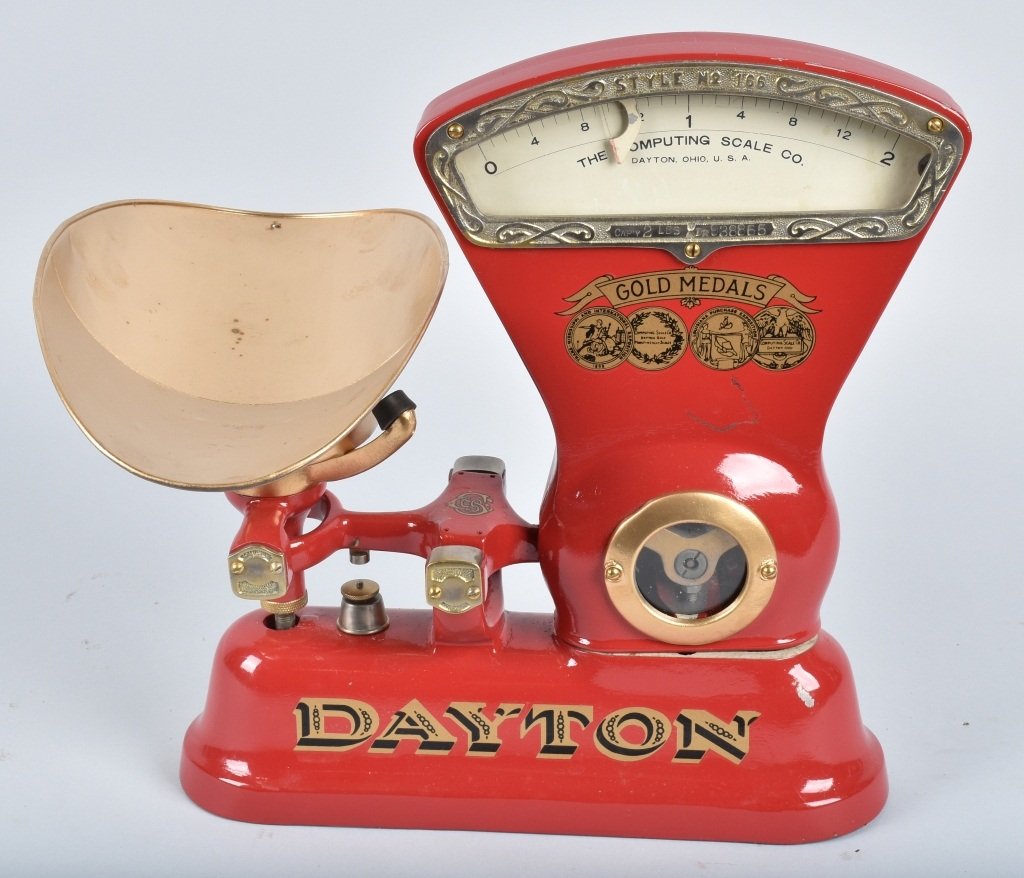 DAYTON CAST IRON CANDY STORE SCALE, VINTAGE (1 of 5)