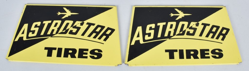 2- ASTROSTAR TIRES TIN SIGNS (1 of 4)