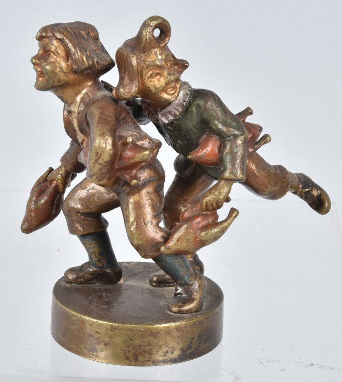 2 CHILDREN, RADIATOR CAP MASCOT, VINTAGE (1 of 5)