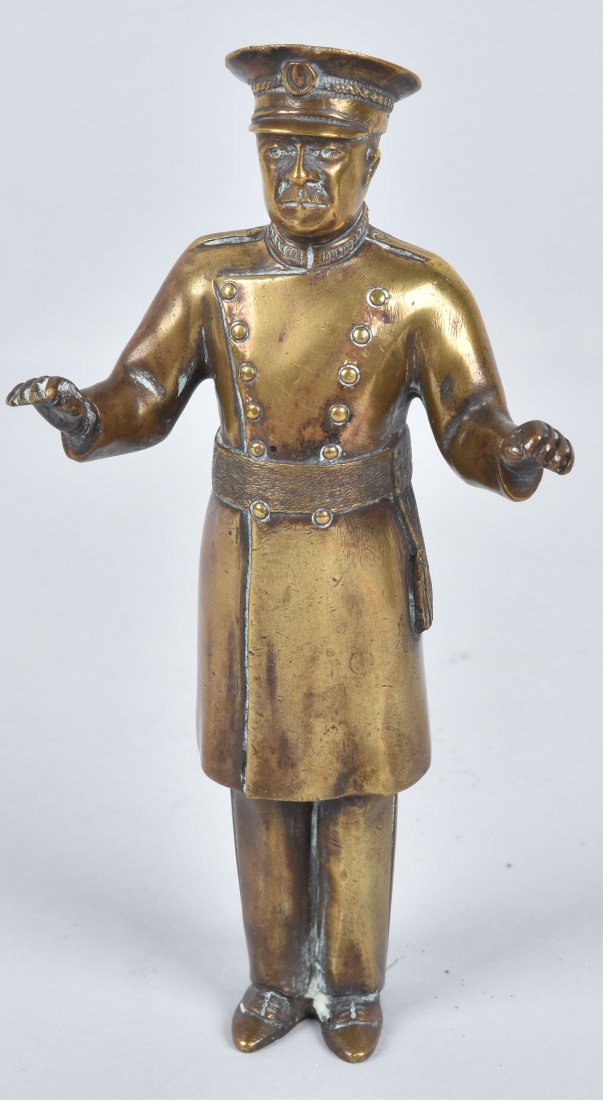 SOLDIER, BRASS, RADIATOR CAP MASCOT, VINTAGE (1 of 4)