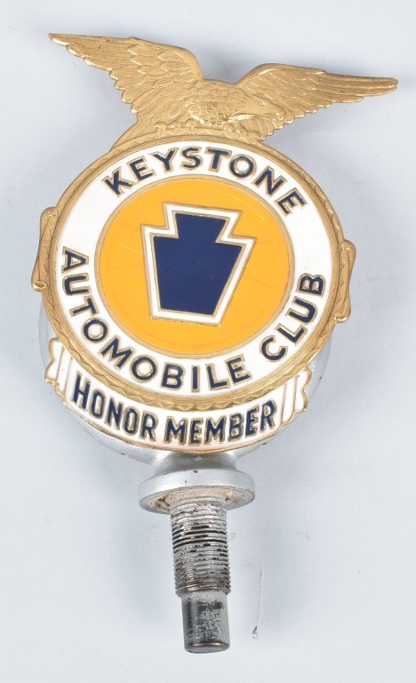 MOTOMETER with KEYSTONE AUTO CLUB BADGE (1 of 4)