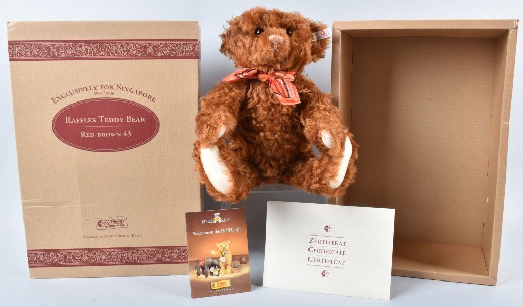 STEIFF SINGAPORE RAFFLES BEAR NMIB (1 of 7)