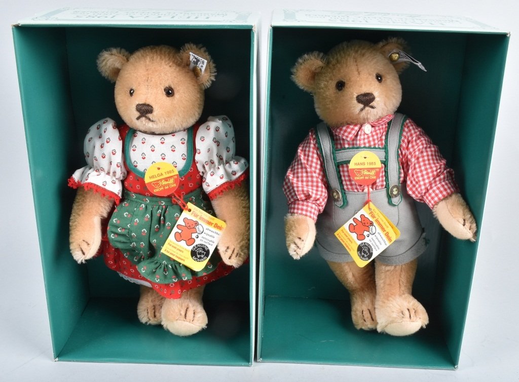 STEIFF  HANS & HELGA LTD ED NMIB (1 of 6)