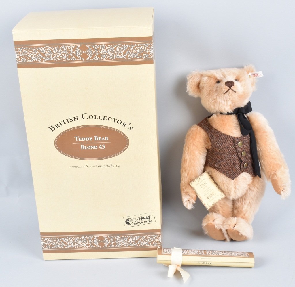 STEIFF BRITISH COLLECTOR TEDDY LTD ED NMIB (1 of 4)
