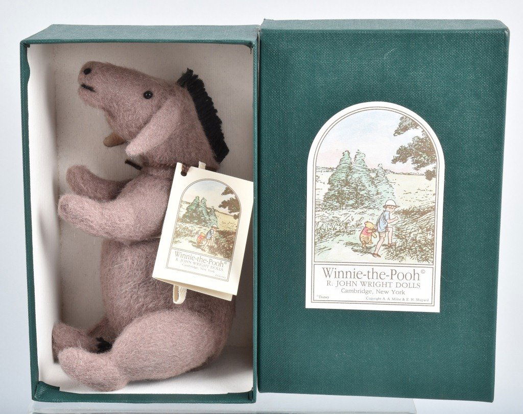 R. JOHN WRIGHT WINNIE THE POOH POCKET EEYORE NMIB (1 of 3)