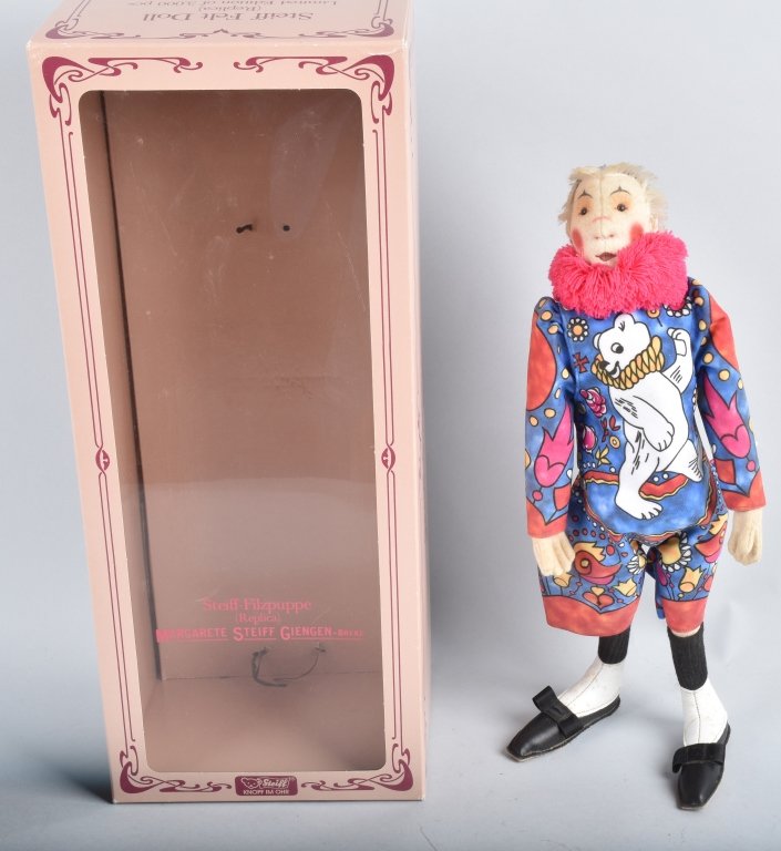 STEIFF COLORO CLOWN DOLL REPLICA 1911 NMIB (1 of 5)