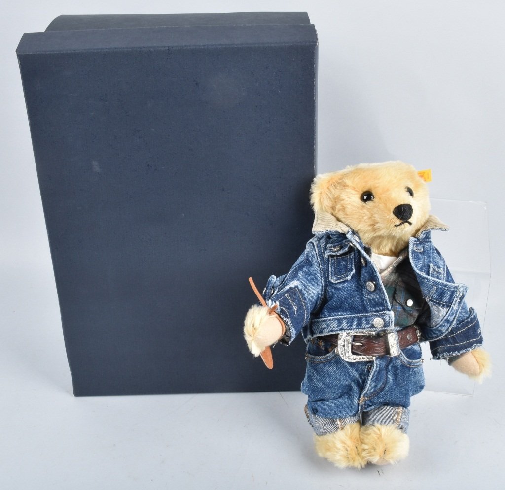 Steiff Ralph Lauren Polo Varsity Steiff Bear Nmib