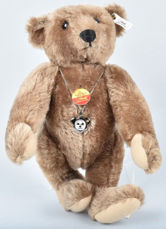 STEIFF TEDDY BEAR W/ BEAR PENDANT WATCH LTD ED (1 of 6)