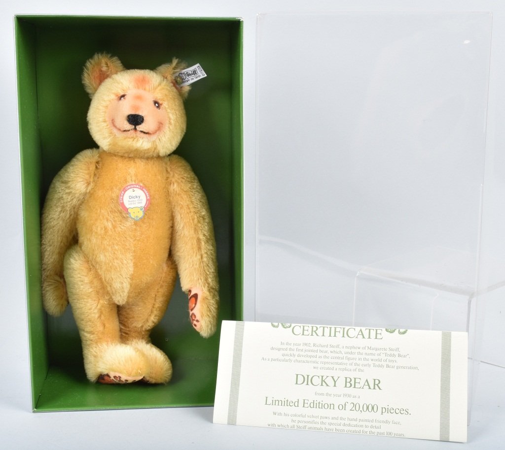 STEIFF DICKY BEAR 1930 REPLICA NMIB (1 of 3)
