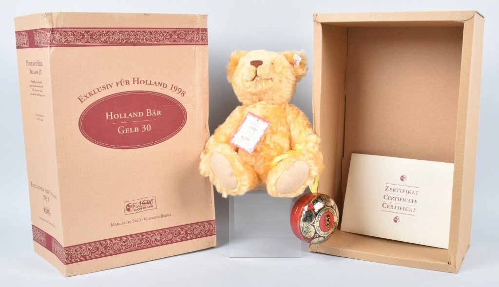 STEIFF HOLLAND CHEESE BEAR LTD ED NMIB (1 of 6)
