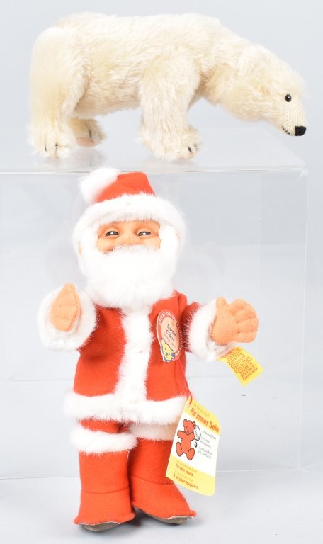 STEIFF SANTA CLAUS & STEIFF POLAR BEAR (1 of 8)