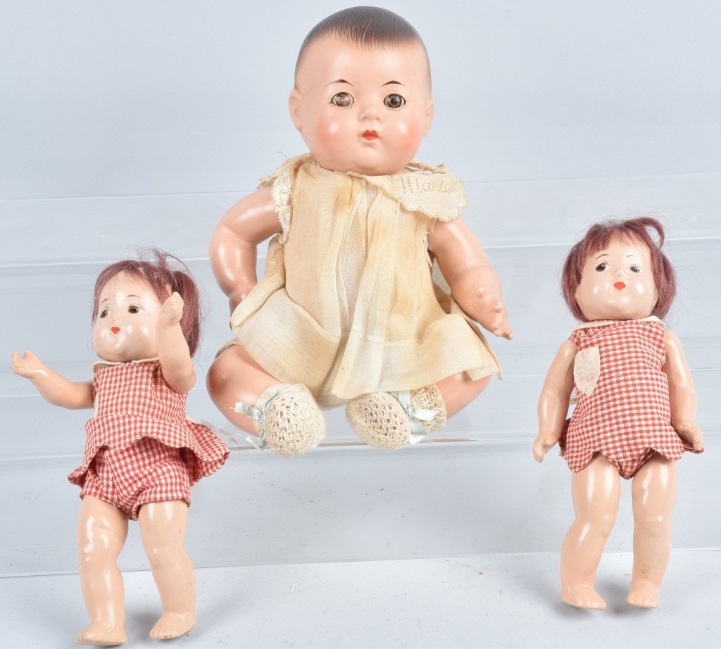 THREE MADAME ALEXANDER DIONNE QUINTS (1 of 6)