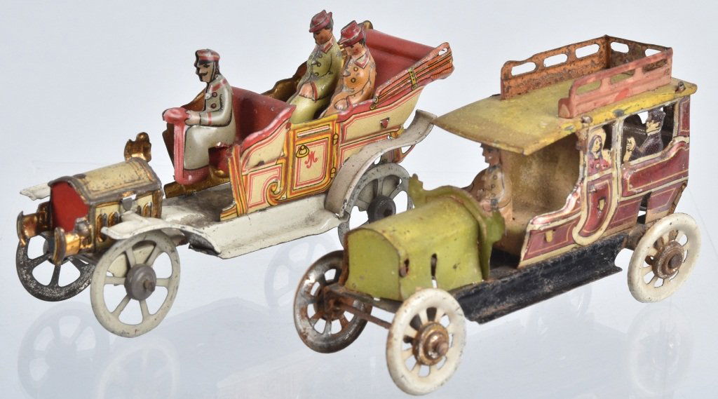 2- GERMAN PENNY TOYS AUTOMOBILES (1 of 9)