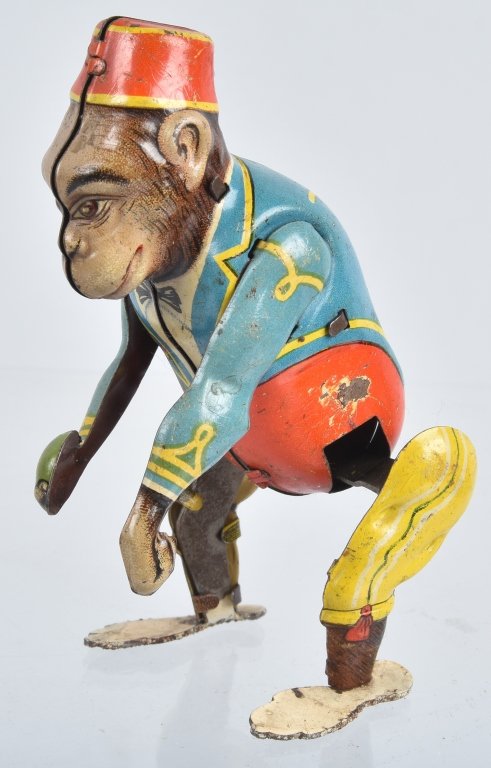 ARNOLD Tin Windup MONKEY (1 of 4)