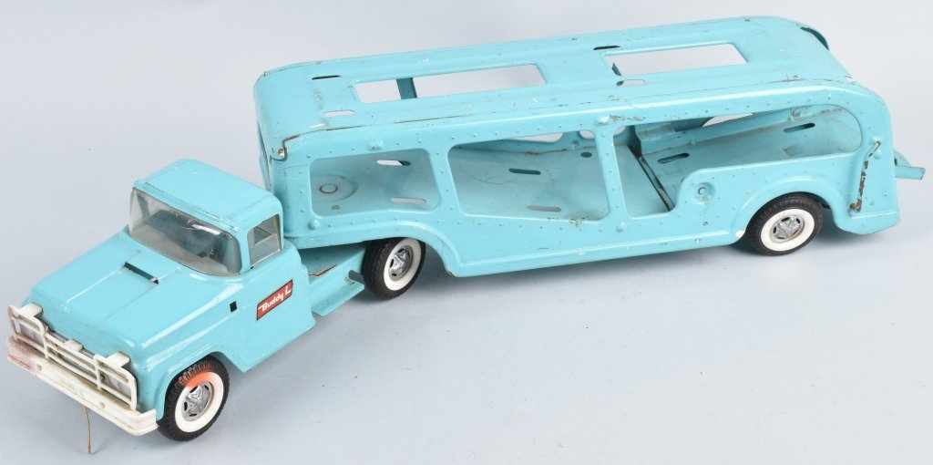 Buddy L No. 5448 Hertz Auto Hauler With Cars