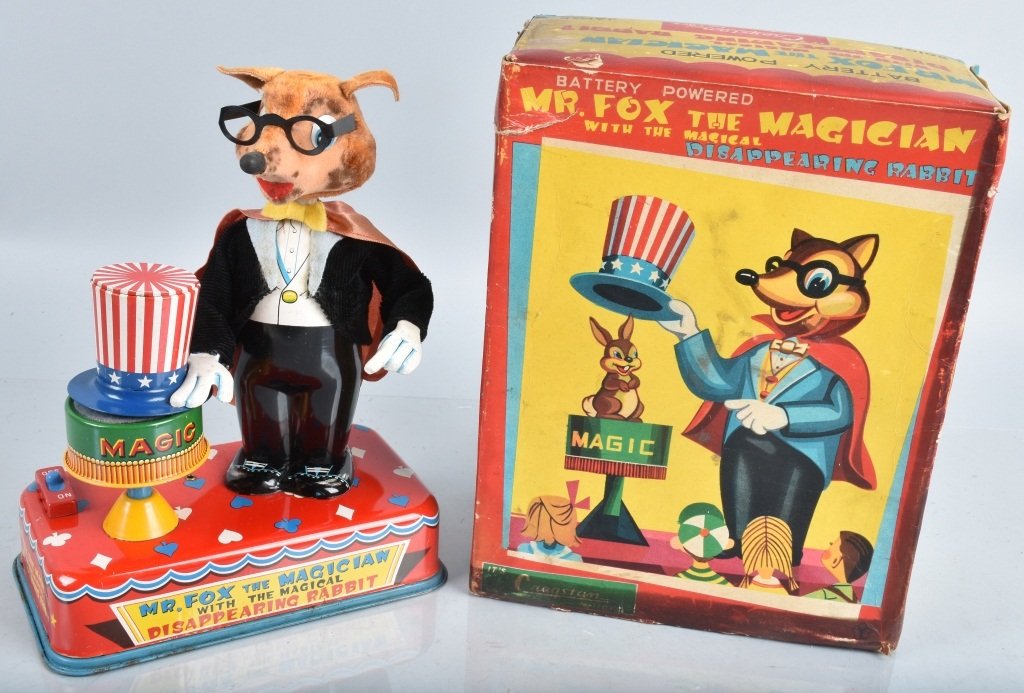 CRAGSTAN Battery Op MR FOX THE MAGICIAN w/ BOX (1 of 9)