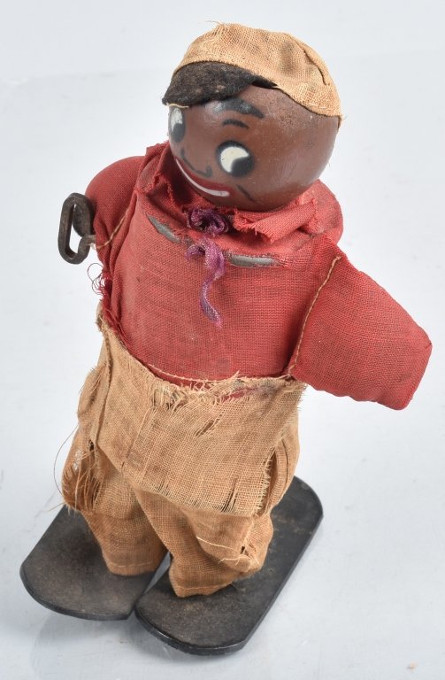 FISHER PRICE Windup BLACK WALKER: All original. Works. 6" Excellent