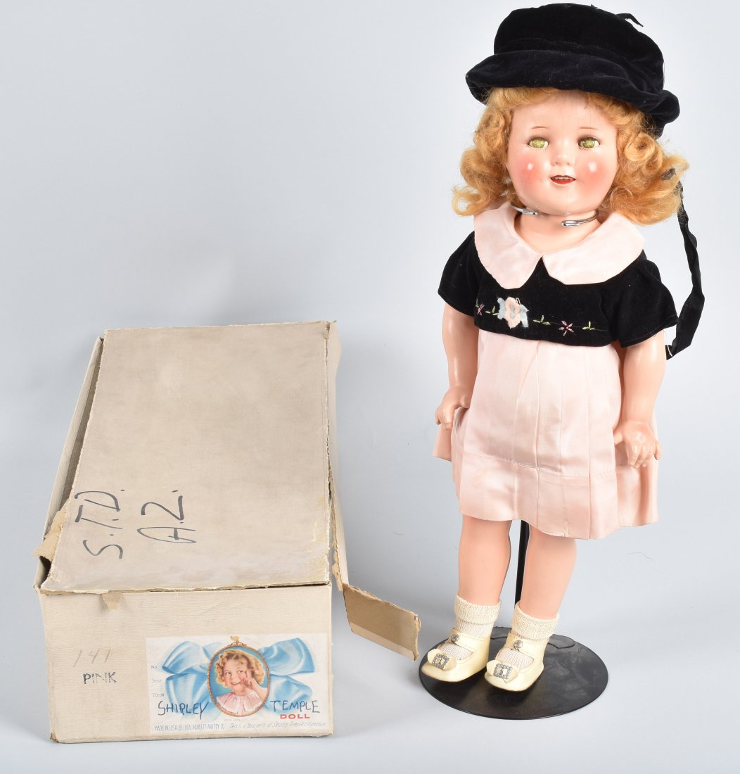IDEAL Composition 18\" SHIRLEY TEMPLE DOLL w/ BOX (1 of 6)