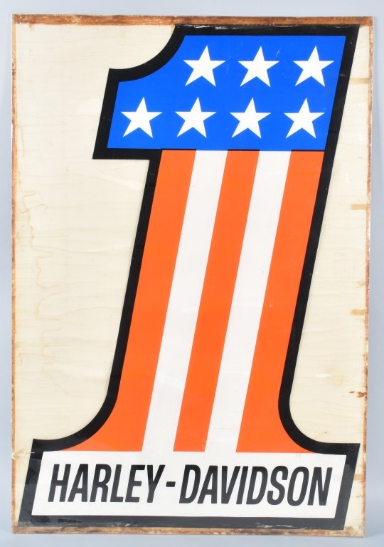 HALREY DAVIDSON NO. 1 POSTER / SIGN (1 of 3)