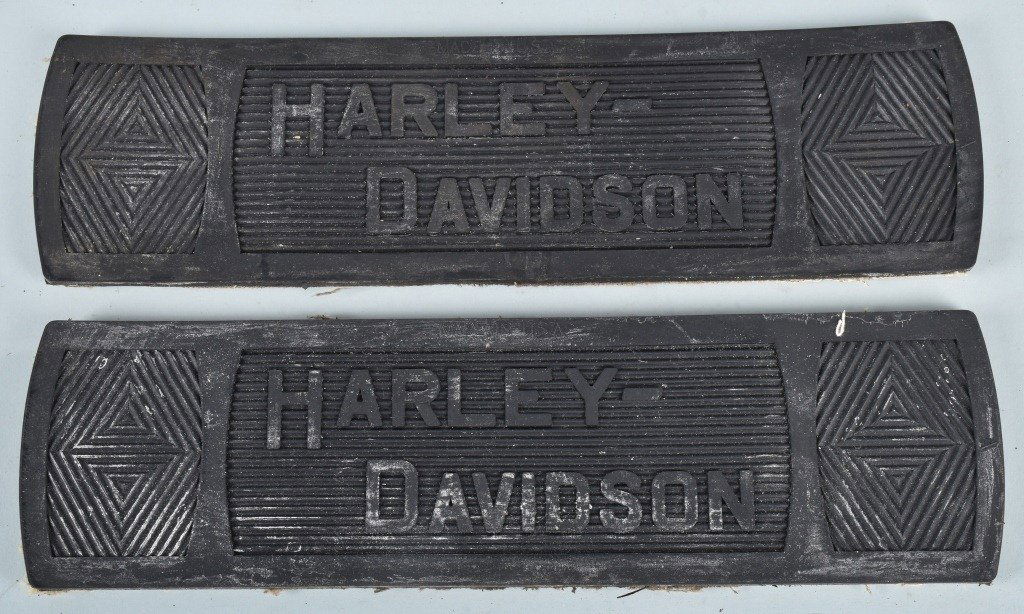 2-HARLEY DAVIDSON 1914-39 NOS FLOOR BOARD MATS (1 of 3)
