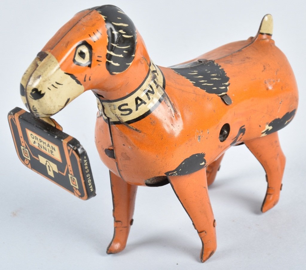 MARX Tin Windup "LITTLE ORPAHN ANNIE'S" SANDY DOG (1 of 4)