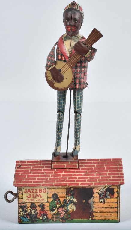 UNIQUE ART Tin Windup JAZZBO JIM (1 of 6)