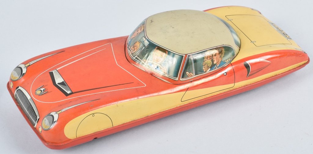 13" W GERMANY Tin Friction CAR (1 of 4)